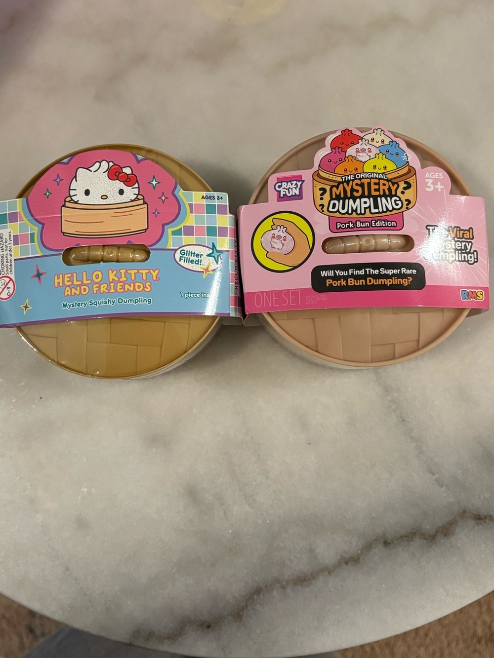 Set of 2 Dumplings - RMS Pork Bun and Hello Kitty Glitter Filled